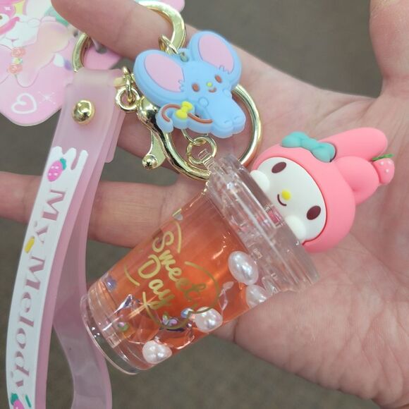 Brand New Sanrio My Melody Bubble Tea Keychain - Picture 2 of 6